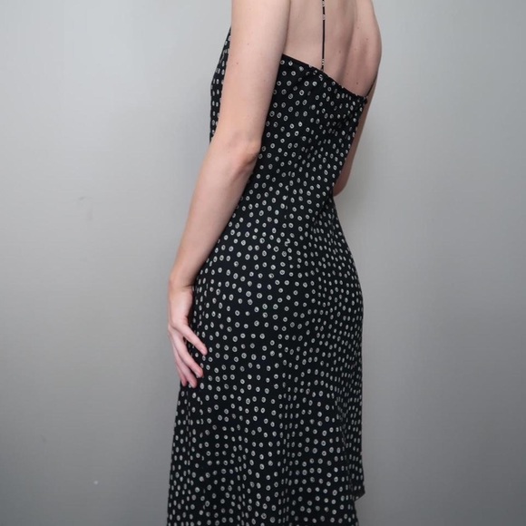 90s vintage asymmetrical midi dress - Picture 3 of 4